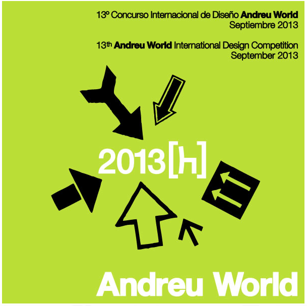cartel del Concurso Internacional de Diseño Andreu World 2013