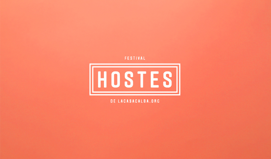 Diseño de identidad corporativa y aplicaciones para el festival Hostes de La Casa Calba.,