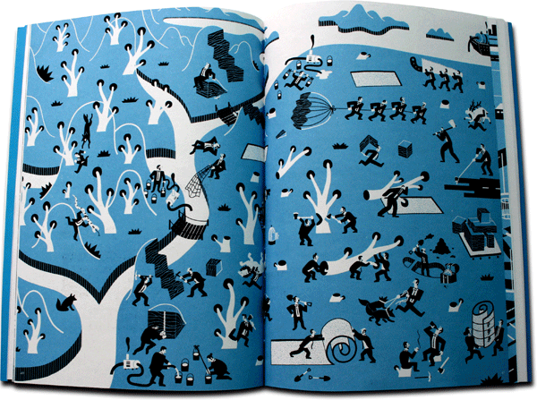 Ilustraciones de Elías Taño para el fanzine Arròs Negre.