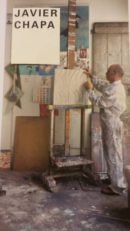 Javier Chapa en su estudio.