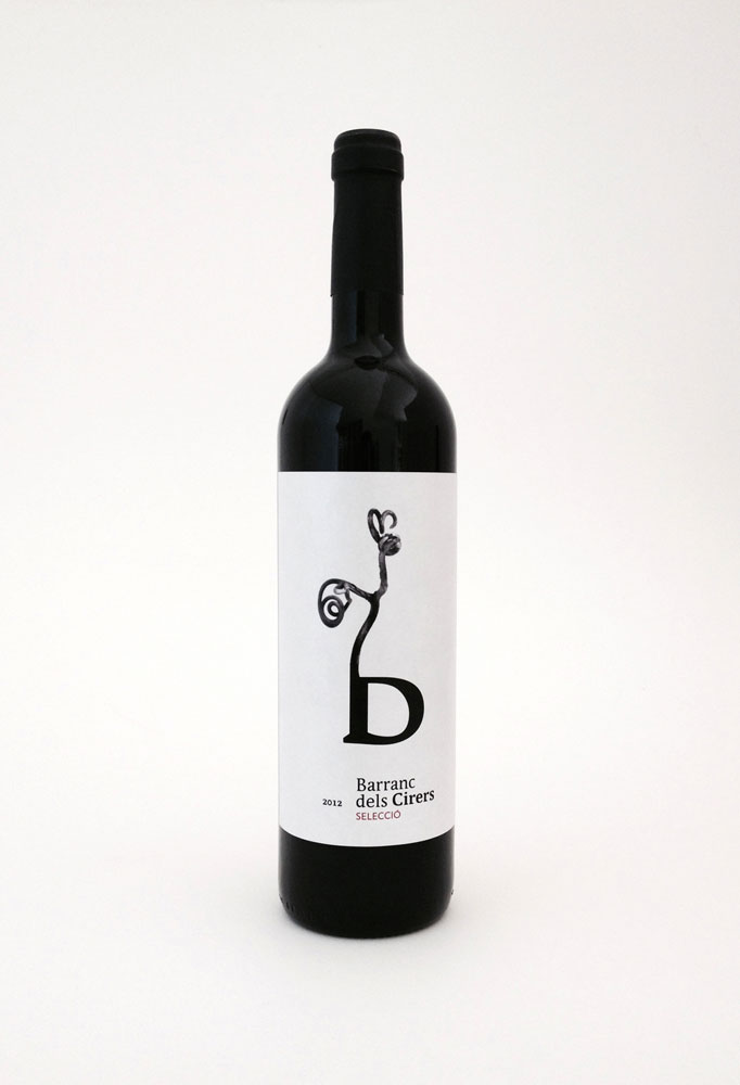 Diseño de etiqueta para vino de Castellón, Barranc dels Cirers.