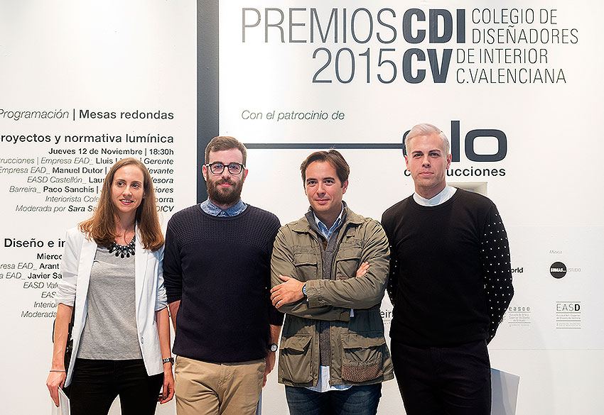 Ganadores de Premios CDICV 2015 con el decano Miguel Sánchez Delgado