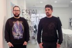 De visita: Ismael Chappaz y Juanma Menero (Tactelgraphics) Tactelgraphics