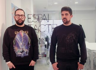 De visita: Ismael Chappaz y Juanma Menero (Tactelgraphics) Tactelgraphics