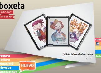 Boxeta, Web del Día para Adobe Black Boxeta