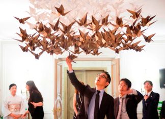 Empaperart decora la residencia del Embajador de Japón