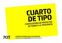 Abierta la inscripción a «Cuarto de tipo»