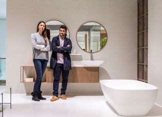 Pure: formas fluidas en la nueva colección de Yonoh para Porcelanosa