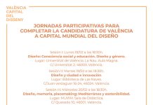 València Capital del Disseny se abre a la ciudad con cinco jornadas temáticas