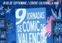 Juanjo Cuerda firma el cartel de las Jornadas de Cómic de València