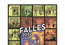 Un auca ilustrada por Paco Roca para las Fallas de la Diputación