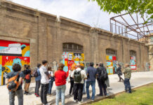 La plaza ilustrada de las series