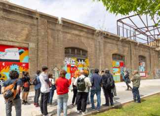 La plaza ilustrada de las series