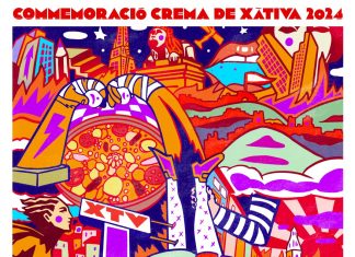 Cesc Roca il.lustra la commemoració de la Cremà de Xàtiva