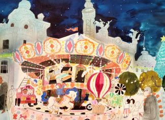 Alba Cabrera recibe la València ilustrada por Víctor Visa