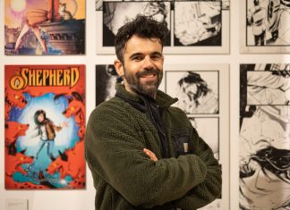 Paco Camallonga une las fallas y el cómic en el Centre del Carme