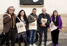 Quatre mirades il·lustrades transformen la façana del Rector Peset en un espai de cultura i vida